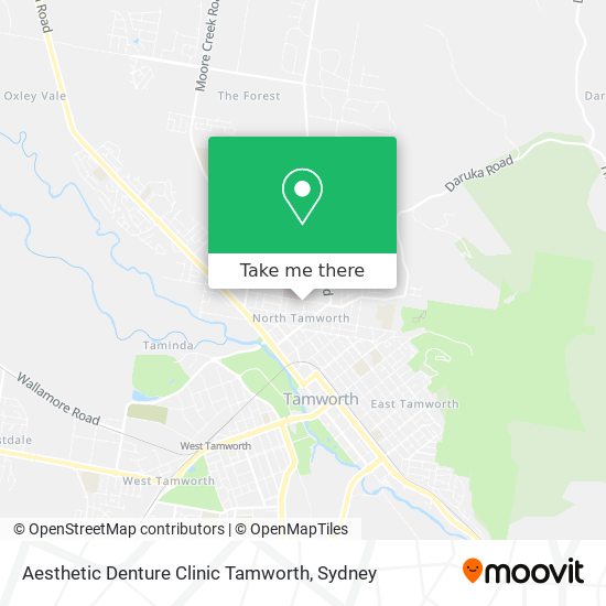 Mapa Aesthetic Denture Clinic Tamworth