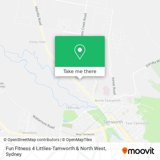 Fun Fitness 4 Littlies-Tamworth & North West map