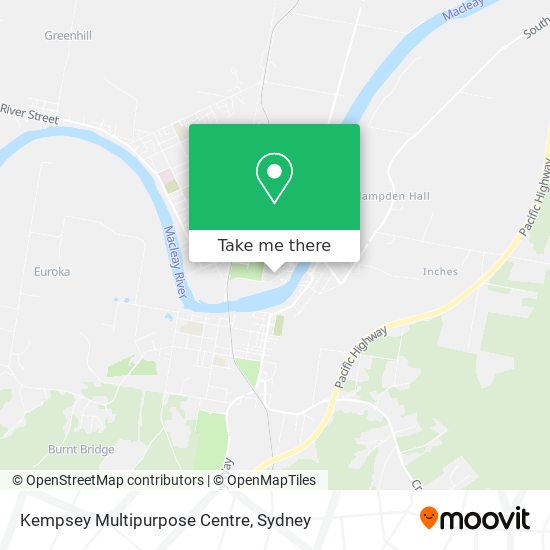 Mapa Kempsey Multipurpose Centre