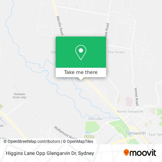 Higgins Lane Opp Glengarvin Dr map