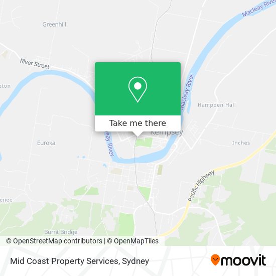 Mid Coast Property Services map