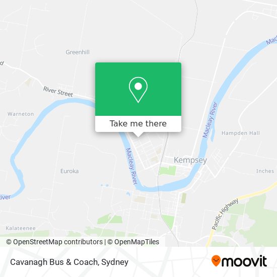 Cavanagh Bus & Coach map