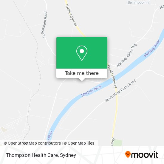 Thompson Health Care map