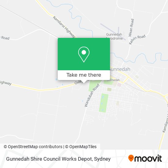 Mapa Gunnedah Shire Council Works Depot
