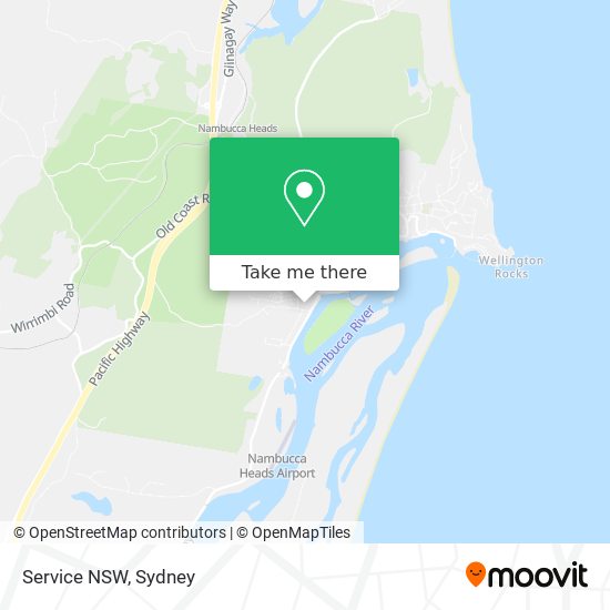 Service NSW map