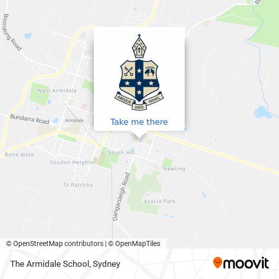 Mapa The Armidale School