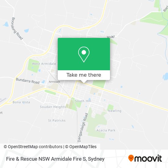 Mapa Fire & Rescue NSW Armidale Fire S