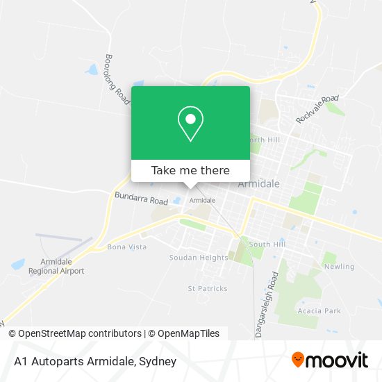 A1 Autoparts Armidale map