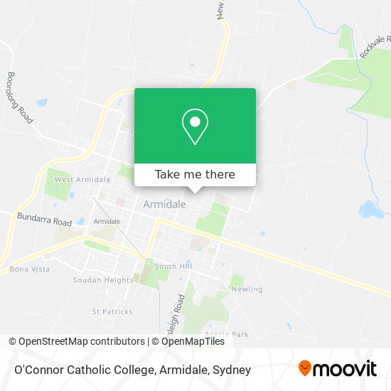 Mapa O'Connor Catholic College, Armidale
