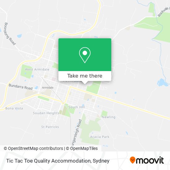 Tic Tac Toe Quality Accommodation map