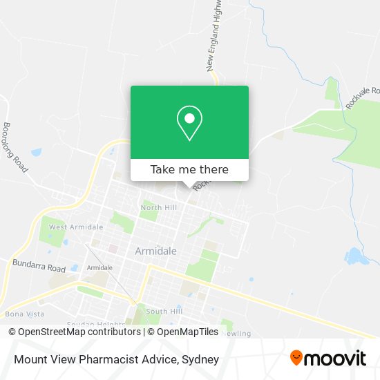 Mount View Pharmacist Advice map