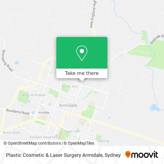 Plastic Cosmetic & Laser Surgery Armidale map