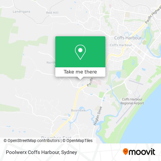 Poolwerx Coffs Harbour map