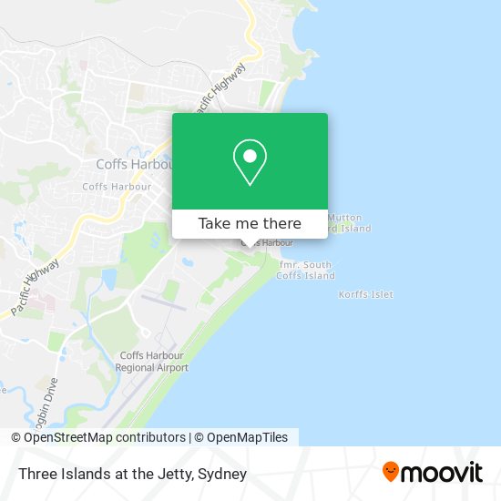 Three Islands at the Jetty map