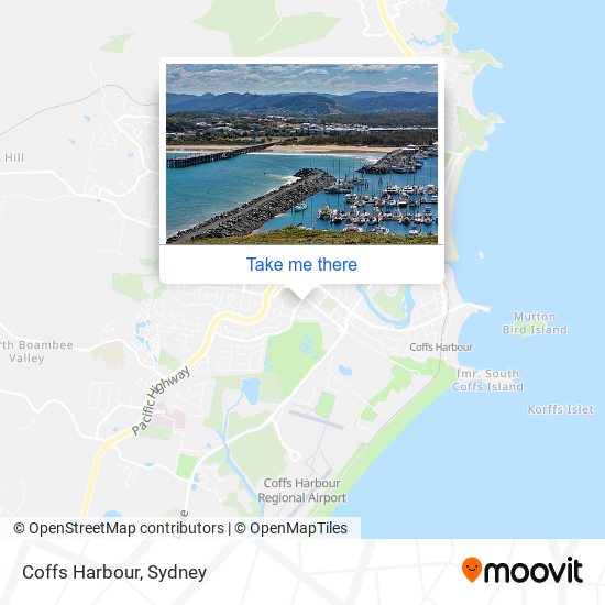 Mapa Coffs Harbour