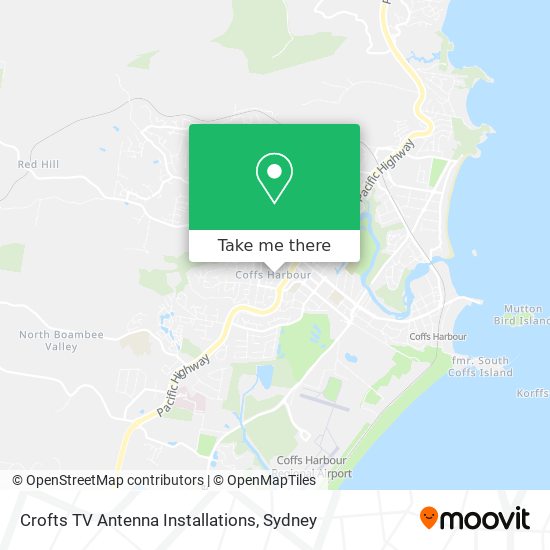 Mapa Crofts TV Antenna Installations