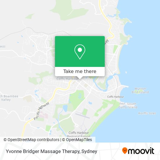 Yvonne Bridger Massage Therapy map