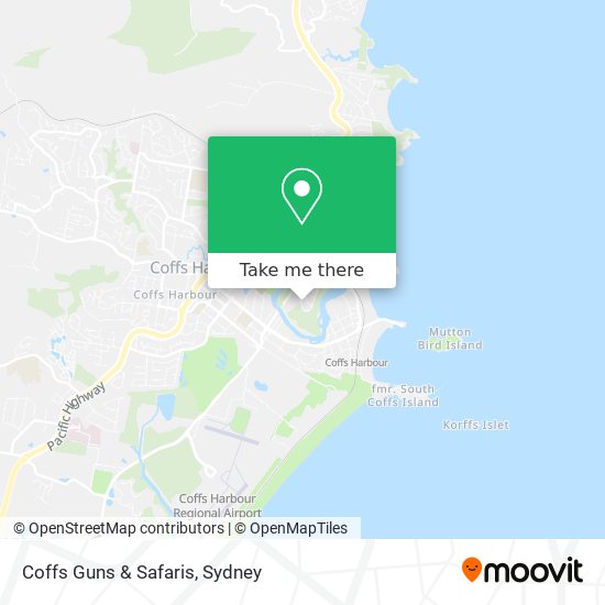 Coffs Guns & Safaris map