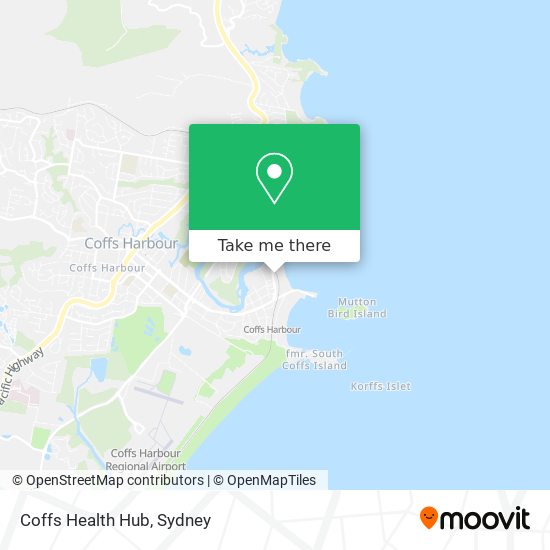 Mapa Coffs Health Hub