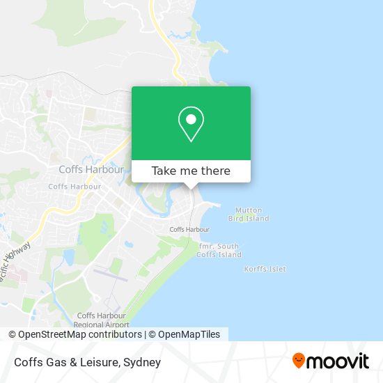 Coffs Gas & Leisure map