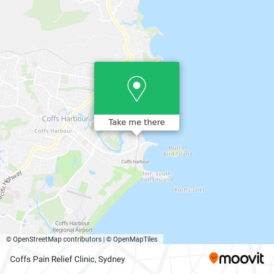 Coffs Pain Relief Clinic map