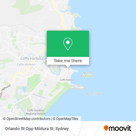 Orlando St Opp Mildura St map