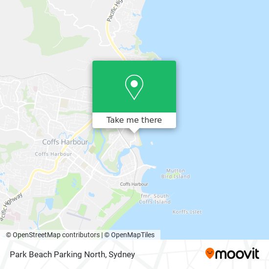 Mapa Park Beach Parking North