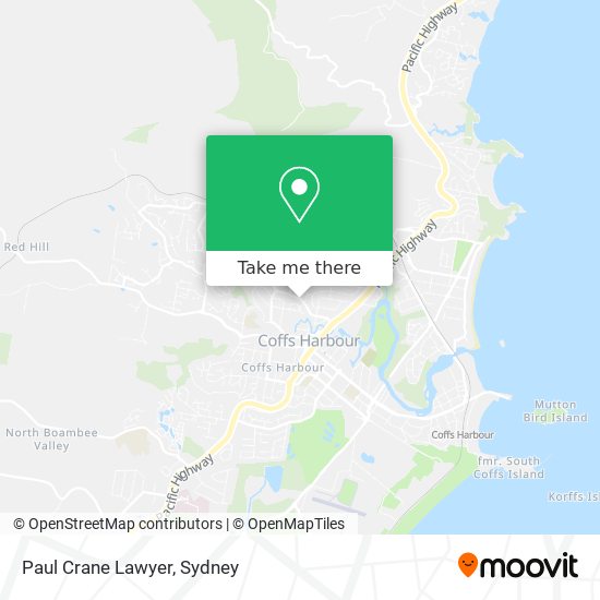 Paul Crane Lawyer map