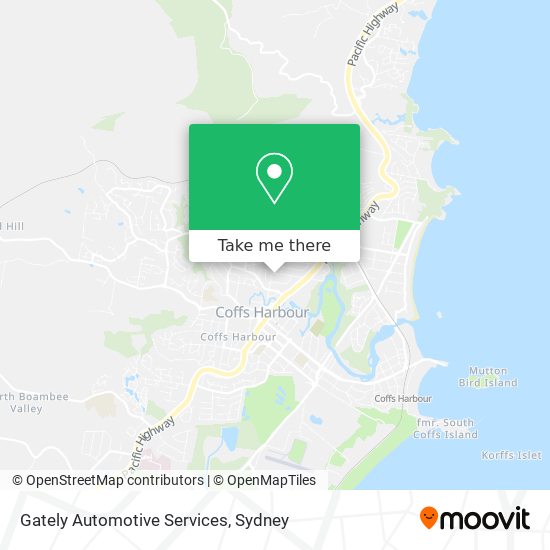 Mapa Gately Automotive Services
