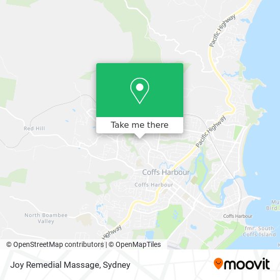 Joy Remedial Massage map