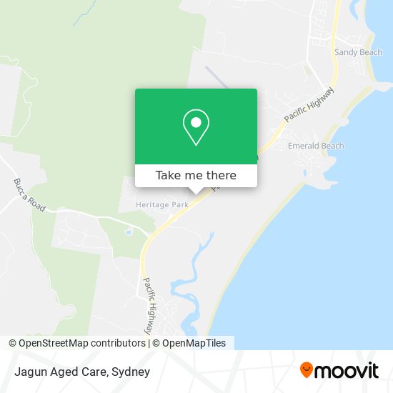 Jagun Aged Care map