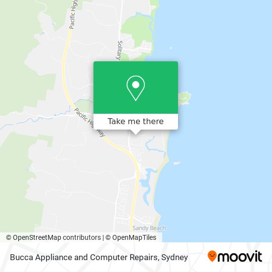 Bucca Appliance and Computer Repairs map