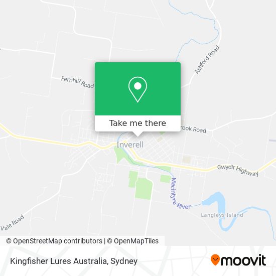 Kingfisher Lures Australia map