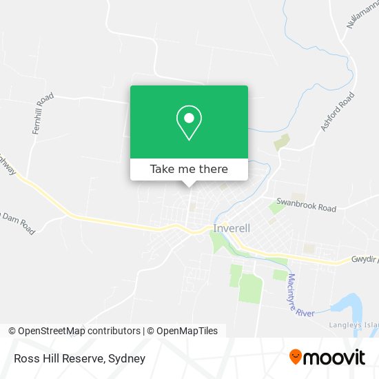 Ross Hill Reserve map