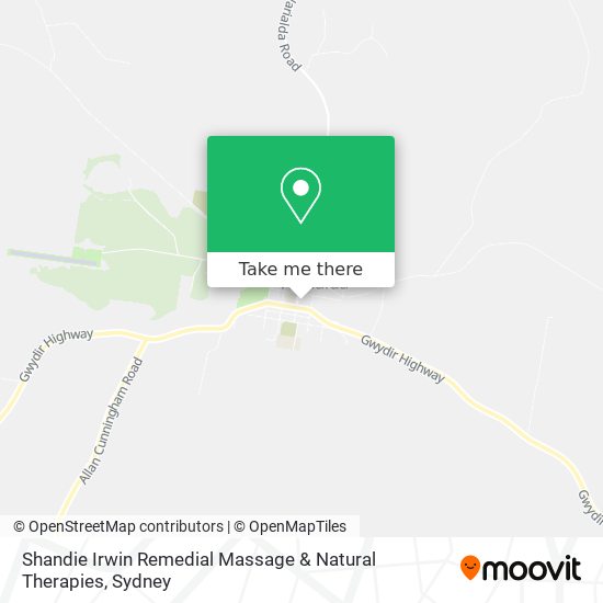Shandie Irwin Remedial Massage & Natural Therapies map