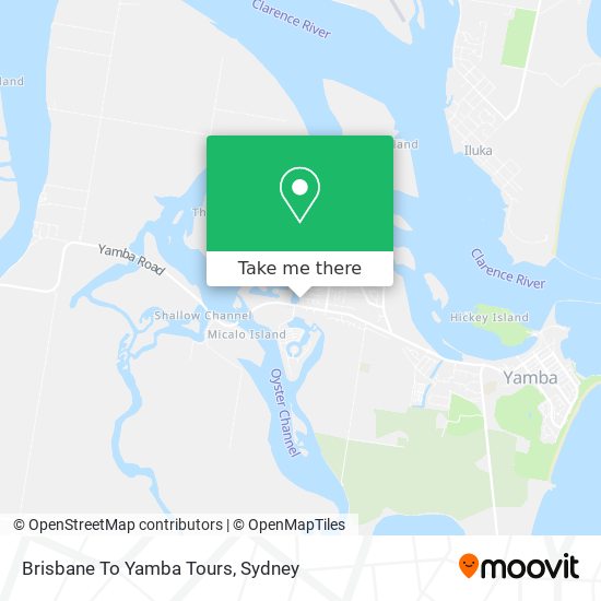 Brisbane To Yamba Tours map