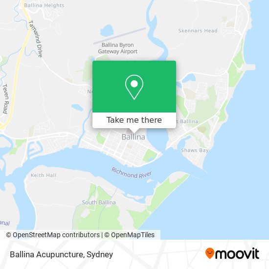 Ballina Acupuncture map