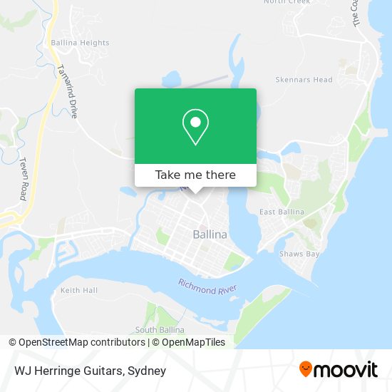 WJ Herringe Guitars map