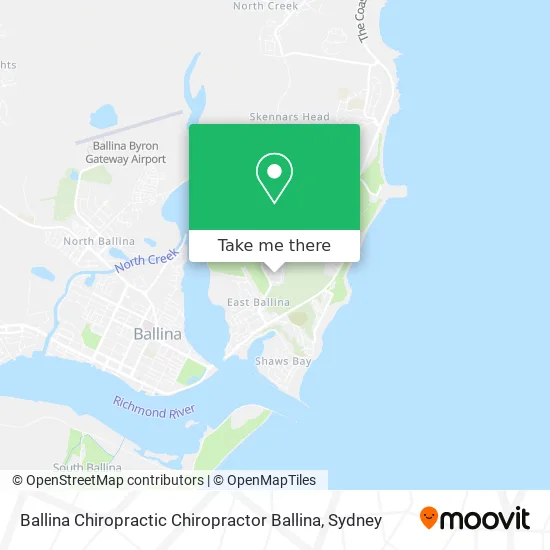 Mapa Ballina Chiropractic Chiropractor Ballina