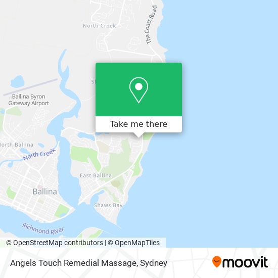 Mapa Angels Touch Remedial Massage