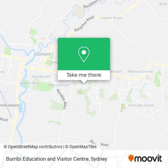 Burribi Education and Visitor Centre map