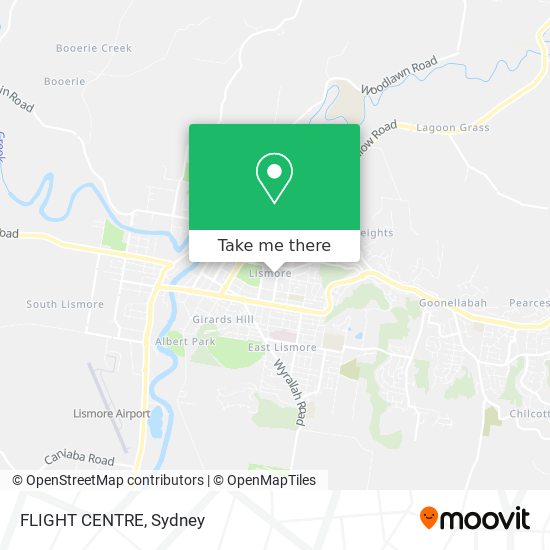 FLIGHT CENTRE map