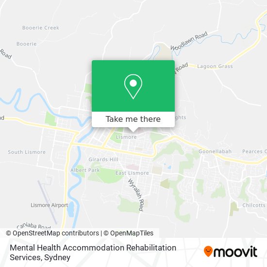 Mental Health Accommodation Rehabilitation Services map