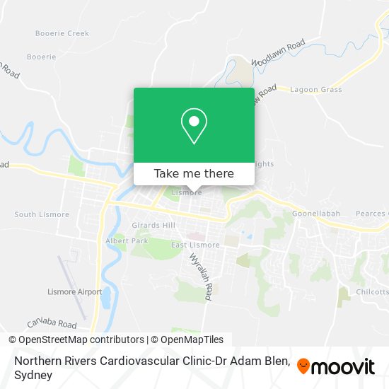 Northern Rivers Cardiovascular Clinic-Dr Adam Blen map