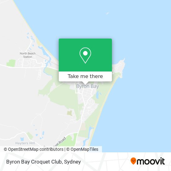 Byron Bay Croquet Club map