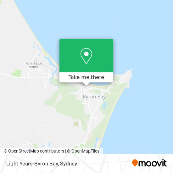 Light Years-Byron Bay map
