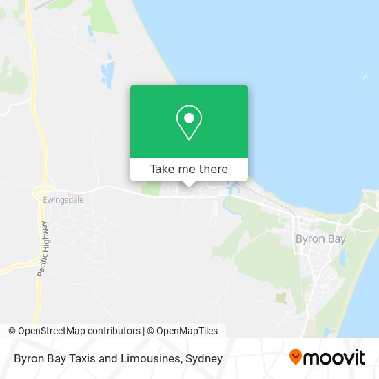 Byron Bay Taxis and Limousines map