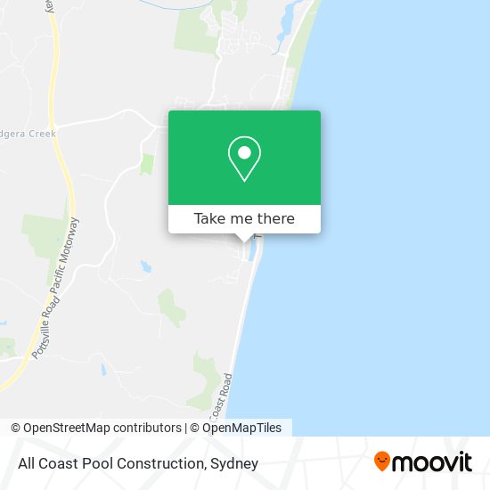 All Coast Pool Construction map