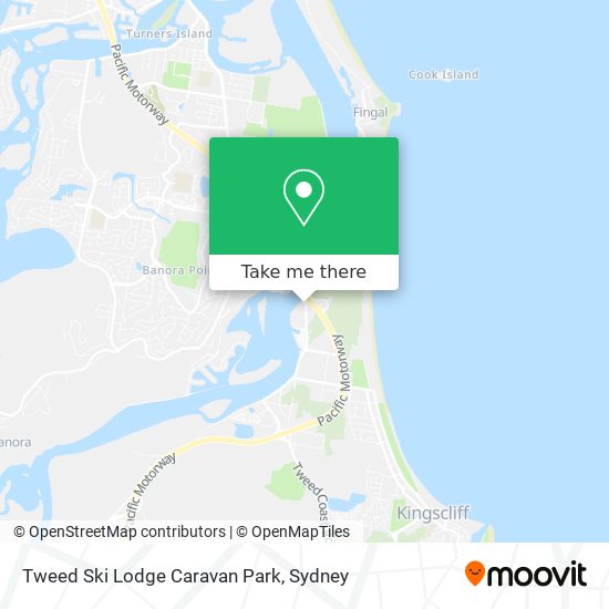 Tweed Ski Lodge Caravan Park map