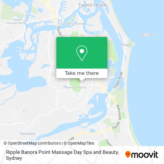 Mapa Ripple Banora Point Massage Day Spa and Beauty
